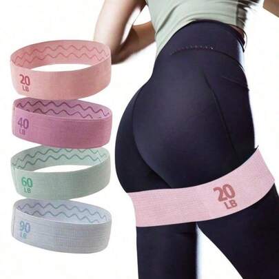 1 Dây thun đàn hồi tập thể dục, dây kháng lực, dây tập yoga, pilates, dây giãn cơ hông, dây tập luyện trong phòng gym, dụng cụ tập yoga.