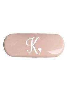 1pc Solid Color Eyeglasses Case, Minimalist New Design Portable Waterproof Dustproof Small Size Plastic Material (Small Size, Plastic Material) Eyeglasses Case Hard Shell - PU Leather A-Z Alphabet & Heart Shape Pattern Print Eyeglasses Case - Multicolor - View 21