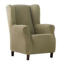 Kiva Bi-Elastic Wing Chair Cover, Breathable And Full Protection, Various Colors Available – Easy To Install Wing Chair Cover With Support Foams And Elastic Bands For Extra Fixing - Lino Cora - View 3