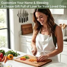 1 chiếc thớt gỗ Sabili họa tiết lá và cành cây cổ điển, quà tặng Ngày của Mẹ, Ngày của Cha, sinh nhật ông bà, kỷ niệm, quà sinh nhật, thớt tre chất lượng cao, đồ dùng nhà bếp, quà tân gia. - màu nâu - Xem 6