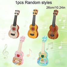 Tecforood Gitar Mainan Ukulele Mini Portabel untuk Pemula, Instrumen Ukulele Kecil Ringan dengan Desain Serat Kayu Realistis, Mainan Latihan Ritme dan Pembelajaran Musik yang Mudah, Gitar Kompak untuk di Rumah, Kelas, Perjalanan, Bermain di Luar Ruangan, Hadiah Kembali ke Sekolah, Ulang Tahun, Natal - MultiWarna - View 12