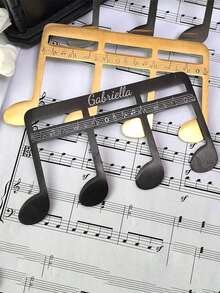Personalized Music Bookmark - Add Fun To Your Music - Unique Gift For Musician, Student, Father, Boyfriend - Customized Steel Music Bookmark, Piano Teacher Gift, Music Teacher Gift, Fathers Day Gift, Engraved Music Gift, Music Mom Gift, Guitarist Gift, Music Educator Gift, Silver Bookmark, Musician Gift - Multicolor - View 3