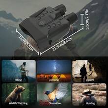 Thiết bị nhìn đêm dành cho người lớn, ống nhòm nhìn đêm độ phân giải cực cao 4K, trang bị cảm biến 52 megapixel và màn hình 4 inch, zoom kỹ thuật số 8X, nút bấm có đèn nền, pin 5000mAh Type-C sạc nhanh và pin có thể tháo rời. - Xem 12