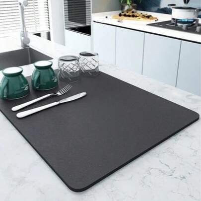 Tapete de secagem multiuso para cozinha, adequado para louças, copos e utensílios.