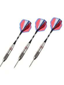 3pcs/Set Professional Metal Darts Set, Tungsten Steel Darts With Non-Slip Handles, Durable For Adult Competition & Training - Multicolor - View 8