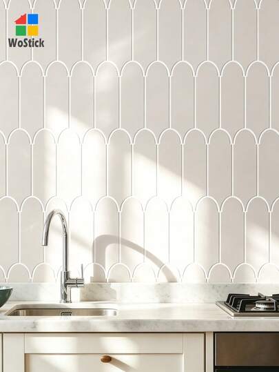 Bộ 4/10/20 miếng dán tường 3D hình vảy cá, giấy dán tường vinyl tự dính, gạch ốp tường DIY, chống thấm nước, dùng trang trí nhà bếp, phòng tắm, giúp ngôi nhà của bạn trở nên hoàn toàn mới - Màu mơ