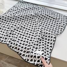 Women Bandana & Square Scarves - Creamy Yellow Cartoon Heart - View 15