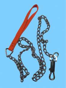 1 dây xích sắt dày 3/3.5mm, tay cầm bằng vải mềm màu đen, dài 1.2m - màu đen - Xem 9
