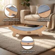 Luxury Cat Bed - Comfortable, Durable, And Warm, Made Of MDF - 灰色床 - 查看 6