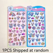 Nuevos stickers 3D con relieve de ángel, stickers con burbujas impermeables con patrón de piedras preciosas, stickers de cristal para niños - Multicolor - Ver 6