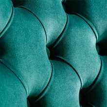 Modern Series High-End Solid Wood Upholstered Dining Chair In Quilted Velvet With Gold-Plated Stainless Steel Legs And Rivet Trim, Set Of Two Handles, Green, DE1601GN - Green - View 4