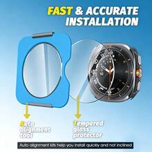 Bộ 3 miếng dán bảo vệ màn hình đồng hồ, độ cứng 9H, độ nét cao. - 3 chiếc trong suốt - Xem 4