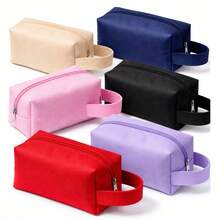 Kit 5 Plain Toiletry Bags Without Print To Personalize Gift - White - View 8