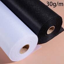 5 metros/lote (5,4 yardas) * 1 metro (1,09 yardas) tela de entrelazado Fusible no tejida ligera accesorios de costura 30 g/ - jd051-5 metros - Ver 1