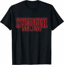 Camiseta de Regalo Divertida para el Día de la Madre con Parodia de Stranger Mom, Camiseta Gráfica con Ilustraciones Inspiradas en , , Mike, Lucas, Eleven, Dustin, Demodogs, para Fans de Hawkins Indiana, Camisetas Exquisitas para las Fiestas - Camiseta de  con Estampado de , Camiseta para Hombre, Cuello Redondo, Casual, Exquisita. Ngs, Camisetas Gráficas, Regalos para el Día de San Valentín, Día de San Valentín, Ropa de Verano. - Negro - Ver 8
