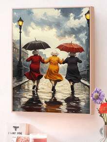 2D/Flat 1 Piece Hand-Painted Abstract Impression Oil Painting - Frameless Design, Fashionable Minimalist Modern Decorative Painting, Hallway Art Painting, Textured Abstract Floor Standing Oil Painting, Suitable For Living Room, Bedroom, Office - Frameless - View 6