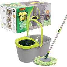 Pine-Sol Spin Mop And Bucket Set - Microfiber Mop Head With Extendable Handle And Easy Wring Bucket - Multi Surface Floor Cleaning System For Wet Mopping - 1 - Xem 1
