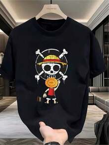 Men T-Shirts - 黑色 - 查看 1