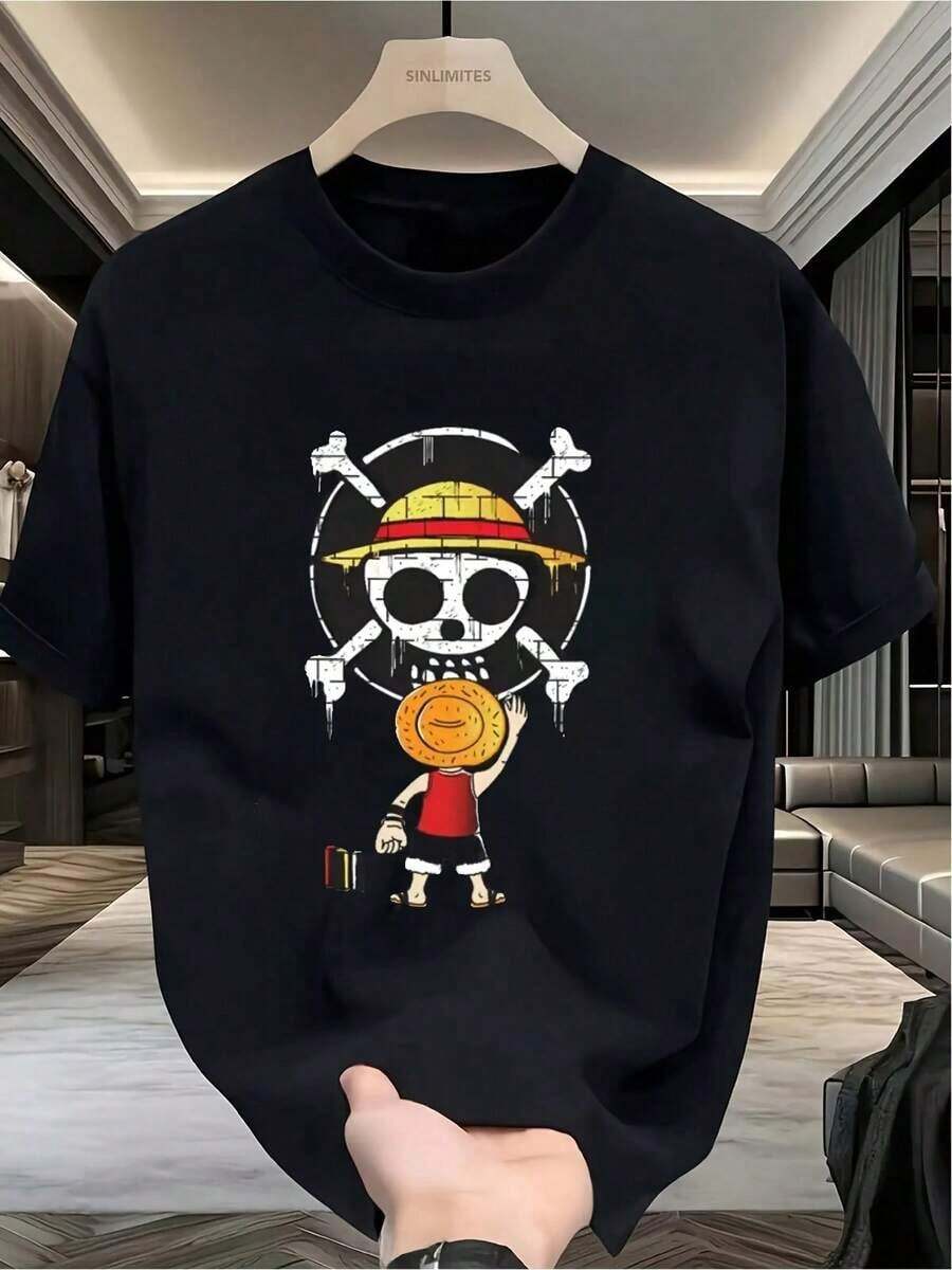 Men T-Shirts - 黑色 - 查看 1