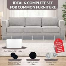 Under Couch Blocker Extra Long 138 X 7.9 Furniture Barrier For Dogs Cats Prevent Pets From Hiding Under Beds Or Sofas Protect Floors Keep Your Home Clean  And Pet-Friendly - White - View 3