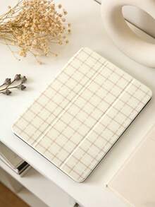 1 chiếc ốp lưng máy tính bảng màu nâu nhạt, họa tiết kẻ caro, tương thích với iPad Mini4/Mini5/Mini6/Mini7/Air/Air2/9.7/10.2/10.5/Air4/Air5/10.9/Pro 11-Inch/Thế hệ thứ 10/ Air 11-In.(M2)-2024/ Pro11-In.(M4)-2024/Air 11-Inch (M3) 2025/ (A16) 11 Inch Thế hệ thứ 11 2025/ Air 8(M4)2026(11-Inch), Galaxy Tab A8 10.5 Inch 2022. Không bao gồm bút, có khe cắm bút tích hợp, chân đế gập 3 lần, viền TPU mềm chống rơi vỡ và chống mài mòn, chức năng từ tính tự động bật/tắt màn hình, thiết kế tối giản/sáng tạo/vui nhộn/cá nhân hóa. - Nhiều màu - Xem 5