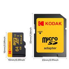 Kodak High-Speed U3 Micro TF Card Comes With An SD Adapter Of 16GB,32GB,64GB,128GB,256GB. UHS-I Offers High Cost Performance, While UHS-II Is More Suitable For 4K/120Fps High-Speed TF Storage And Is Used For Mobile Phones/Camera Storage/Action Camera - View 8