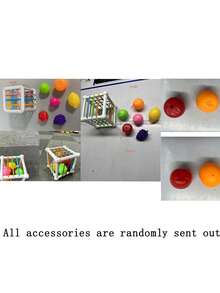 1 Set Regenbogen Obst Stapelspielzeug, Greiftraining Spielzeug für Kleinkinder, zufällige Farben, geeignet für Jungen und Mädchen - viele - Übersicht 11