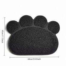 1个PVC防滑宠物猫砂垫，猫爪形状猫厕所垫，两用猫砂垫，可作餐垫使用，猫咪用品 - 彩色 - 查看 14