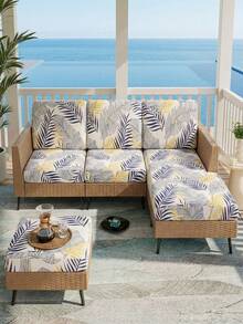 1 chiếc vỏ đệm ghế sofa chống trượt in họa tiết bốn mùa, mềm mại, thân thiện với da, chống rách do thú cưng và co giãn tốt, phù hợp với ghế sofa đơn, đôi, ba chỗ ngồi và sofa hình chữ L trong phòng khách. - Nhiều màu - Xem 6