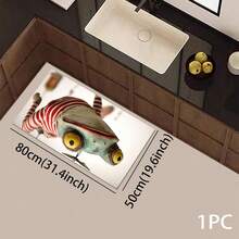 1pc Funny Frog Pattern Design, Kitchen Decor, Home Decor, Decorative Mat, Fashion Doormat, Multi-Purpose Mat, Kitchen Floor Mat, Kitchen Mat Set, Kitchen Floor Protector, Comfort Standing Mat, Living Room Bedroom Bathroom Laundry Office Area Rug, Home Decoration Indoor - Multicolor - View 13