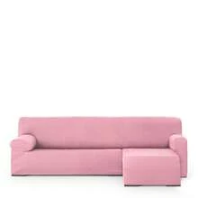 Kiva Universal And Versatile Short Arm Right Chaise Lounge Sofa Cover – Pink Chaise Lounge Sofa Cover, Easy To Fit Protector For Backrest, Seat And Arms - Pink Aqua - View 3