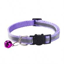 1 pieza Collar reflectante para gatos con campana y hebilla de - Collar luminoso para mascotas, disponible en 3 colores, sin batería - Multicolor - Ver 11