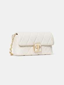 Kate Spade KS CAREY Small Quilted Crossbody Bag, Adjustable Shoulder Strap & Top Handle - White - View 5
