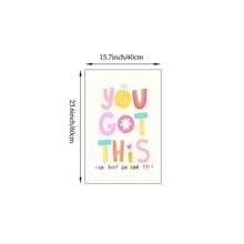 1pc You Got This Wall Art Paintings Inspirational Positive Quote Poster Cute Colorful Motivational Canvas Print Aesthetic Boho Room Decor For Kids Bedroom Nursery Office Unframed/Wooden Hanging Scroll - Multicolor - View 10