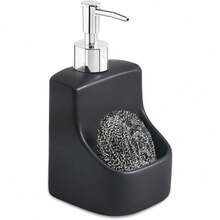 1个带海绵架的陶瓷皂液器，适合厨房使用 - 多款 - 查看 6