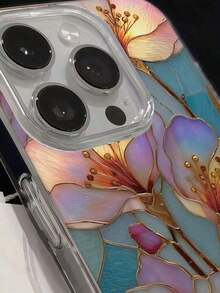 Faux Pearl Floral Painted Elegant New Feather Chiffon Minimalist Fashion Phone Case Compatible With IPhone 17/17 Pro Max, 15, 16/16 Pro, 15 Pro Max, P13, P14, P11 Soft Case, P12, XS, XR, 7/8, 7/8 Plus, A14, A15, S23 Ultra, A50, A12, A32, A52, A72, A51, A21S, A13, A14, S22 Ultra, S23, A33, A53, S20 FE,International Version, Not The Domestic Version - 型號3(1台) - 查看 7