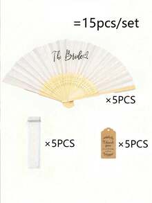 1-15 chiếc quạt xếp bằng tre lụa in hình trái tim màu trắng, quạt xếp cầm tay bằng tre thích hợp cho cô dâu, tiệc độc thân, đám cưới, trang trí tiệc cô dâu, quà tặng phù dâu, trang trí đám cưới, quà cưới hoàn hảo, phụ kiện trang trí tiệc độc thân và tiệc cô dâu, thích hợp cho nhiều bữa tiệc và sự kiện khác nhau. - Hỗn hợp - Xem 14