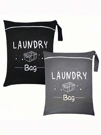 2/1 Pc Large Travel Laundry Bag, Waterproof Wet And Dry Dual-Use Bag, Washable Dirty Clothes Bag, Swimwear And Sportswear Laundry Bag, Suitable For Gym Wear, Swimwear, Yoga Wear, Etc.