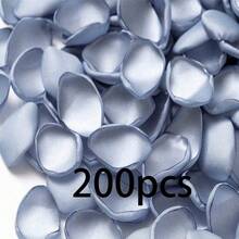 50/100/300/500/1000pcs Artificial Silk Rose Petals; Wedding Flower Petals; Fake Rose Artificial Flower Petals; Proposal Basket; Wedding Aisle; Bride Party; Romantic Couple Dining Table Decor - Haze Blue Petals - View 11