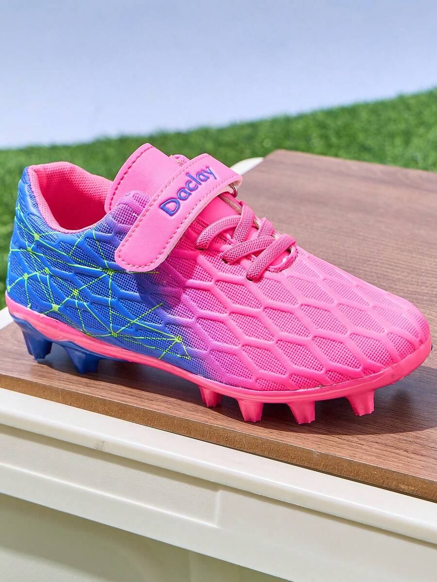 Tacos de fútbol con cordones degradados para niños y niñas