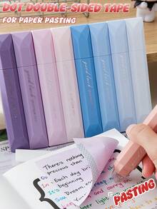 4 Stück Set tragbarer Punktkleber-Stift mit Kappe, löschbarer und einfach zu benutzender Klebstoff für Kinder, Studenten, Büro, Schule & DIY Basteleien, tragbarer Punktkleber-Stift mit Kappe, kann für das Kleben und Basteln von Halloween, Weihnachts-, Geburtstags- und Hochzeitsjahrestags-Karten verwendet werden - Verschiedenfarbig - Übersicht 1