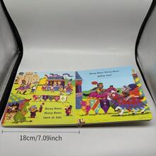 Durable 3D Flip Learning Card Book, Foldable Inner Pages, Suitable For Home Reading Story Time, Cognitive Enlightenment And Language Development, Halloween Christmas Gift, Science Education - 彩色 - 查看 3