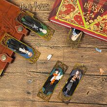 Harry Potter 1pc Character Metal Bookmarks, Harry, Ron, Hermione, Luna, Malfoy Vintage Hollow Bookmarks With Chain, Stationery Gift Suitable For Book Club Readers, Birthday, Holiday, Writers, Book Lovers, Fans, Graduation Gift [Official Authorized] - Multicolor - View 5