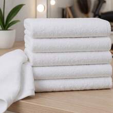 Kit With 20 UNITS Of Professional Salon/Barber Shop Towels 100% Cotton - 白色 - 查看 2