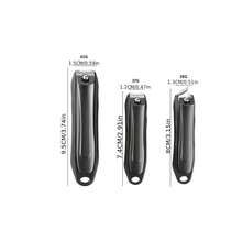 J·FOCUS Stainless Steel Precision Nail Clippers, With Sharp Curved Blades Suitable For Thick, Ingrown And Hard Nails, Professional Manicure And Pedicure Tool, Suitable For Daily Use And Travel - Black - View 7