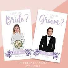 Customized Scratch Card, Personalized Scratch Card, "Who Has The Groom? Who Has The Bride?" Bride's Gift Scratch Card Game, Customized Wedding Gift Activity, Bachelor Party Game, Personalized Wedding Scratch Card, Unique Wedding Gift, Personalized Card, Wedding Reception Scratch Card Game, Fun Guest Interaction - Scratch Card 9x14cm - View 6
