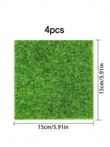 1/3/5 peças Ladrilhos de Grama Artificial Verde Vívido, Ideal para Decoração DIY, Textura Realista e Efeito de Folha Detalhado, Perfeito para Projetos DIY, Presentes de Aniversário, Decorações de Feriados, Jardins de Fadas em Miniatura, Decorações de Natal e Páscoa - multicolorido - Visão 14