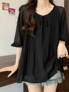 Women Tops - Beige - View 4
