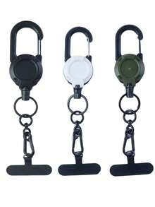 Retractable Phone Lanyard Heavy Duty Multi-Function Carabiner ID Badge Holder Phone Strap - Outdoor Mobile Phone Strap - View 23
