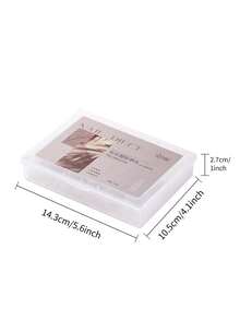 BAOSHIMAN 240/510pcs Transparent Extra Long Acrylic Nail Tips, Super Long Tapered Straight Full Coverage No C-Curve False Nail Extensions, Suitable For Nail Salon Nail Art - Multicolor - View 6